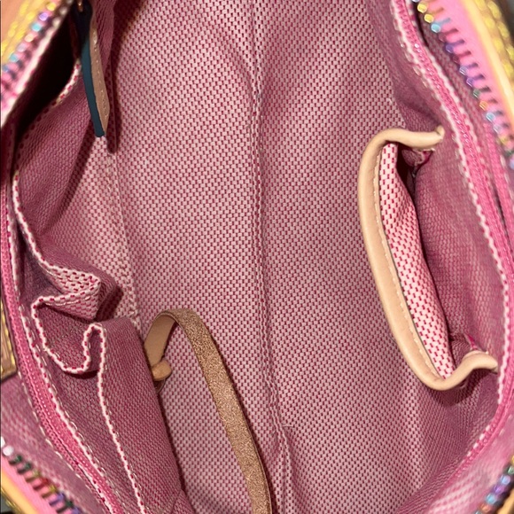 Dooney & Bourke Pink Beach Print Shoulder Bag | Summer Resort Purse - Picture 5 of 5
